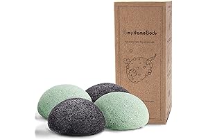 myHomeBody Natural Konjac Sponges for Radiant Skincare