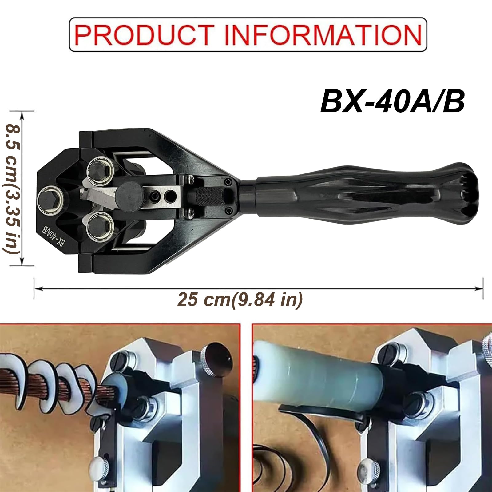 Máquina Pelacables, Pelacables Manual para Cables de 10 kV, Herramienta de Corte rotativa portátil, Cuchillas multifunción de 22-40 mm.