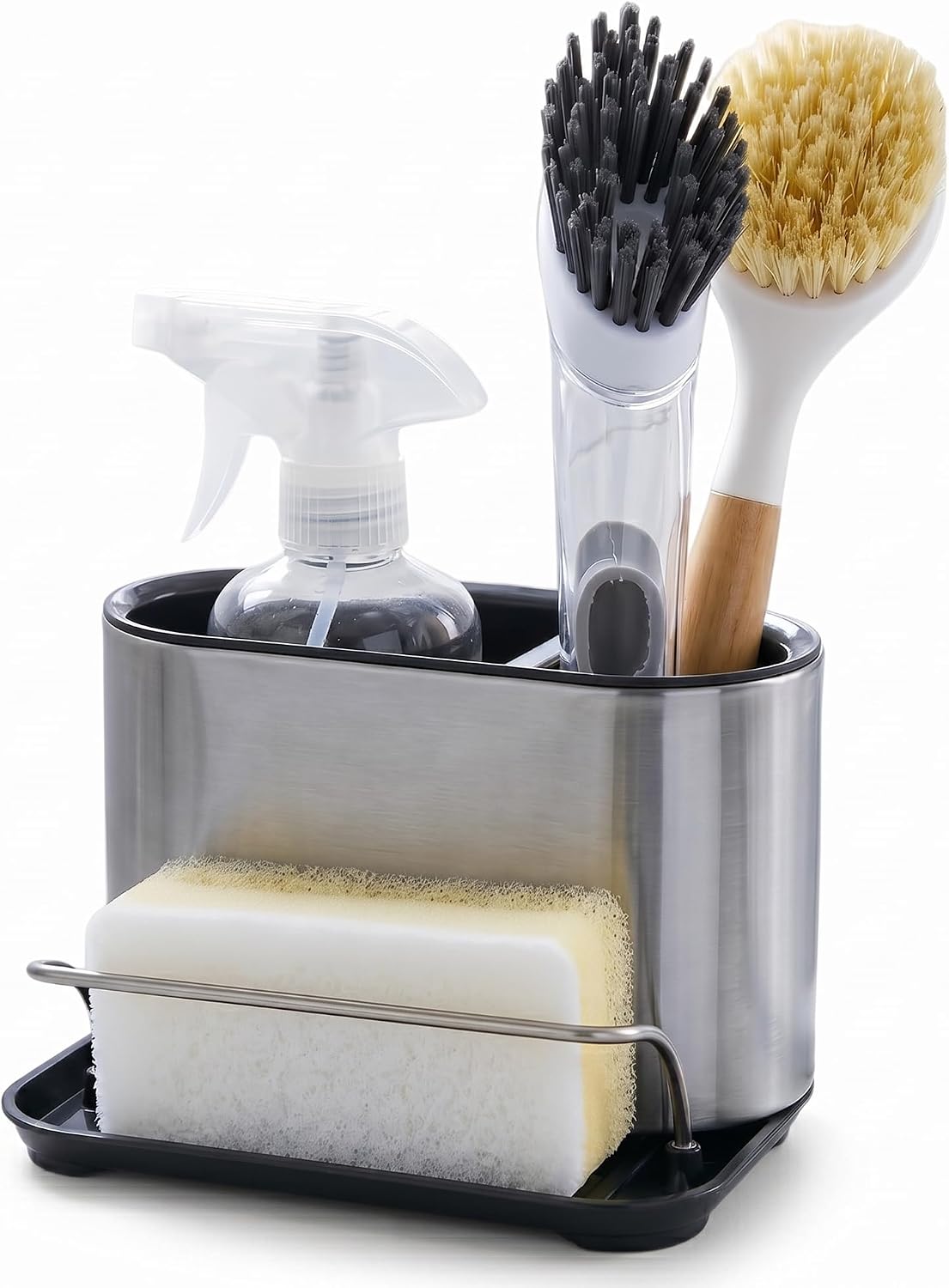 Stainless Steel Sink Caddy Sponge Holder, Containers for Kitchen use