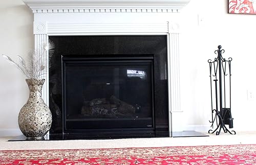 Miniatura 5 de Juego de herramientas para chimenea - Juego de herramientas para chimenea de 5 piezas - Juego de herramientas de hierro fundido fuerte - Los