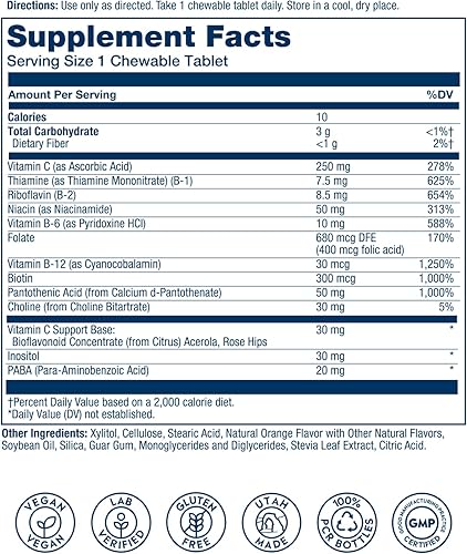 Miniatura 24 de SOLARAY Complejo de vitamina B, suplemento energético saludable, formación de glóbulos rojos, apoyo nervioso e inmunológico, vitaminas del complejo