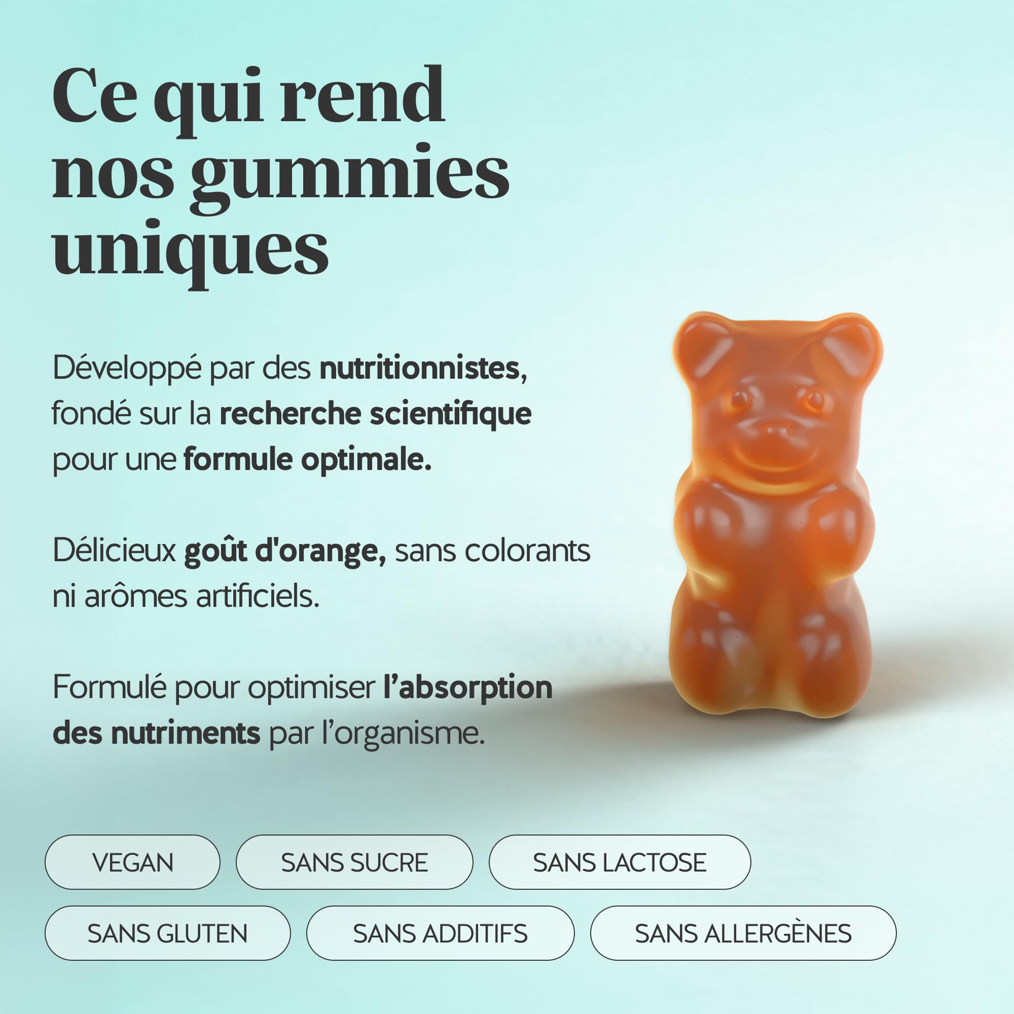Bears with Benefits - Gummies Multivitamines Enfants 4+ - 90 unités | Multivit' Kids - Défenses Immunitaires - avec Vitamine B12, C, D, E, Zinc, Iode - Cure de 3 mois - Sans Sucre, Vegan