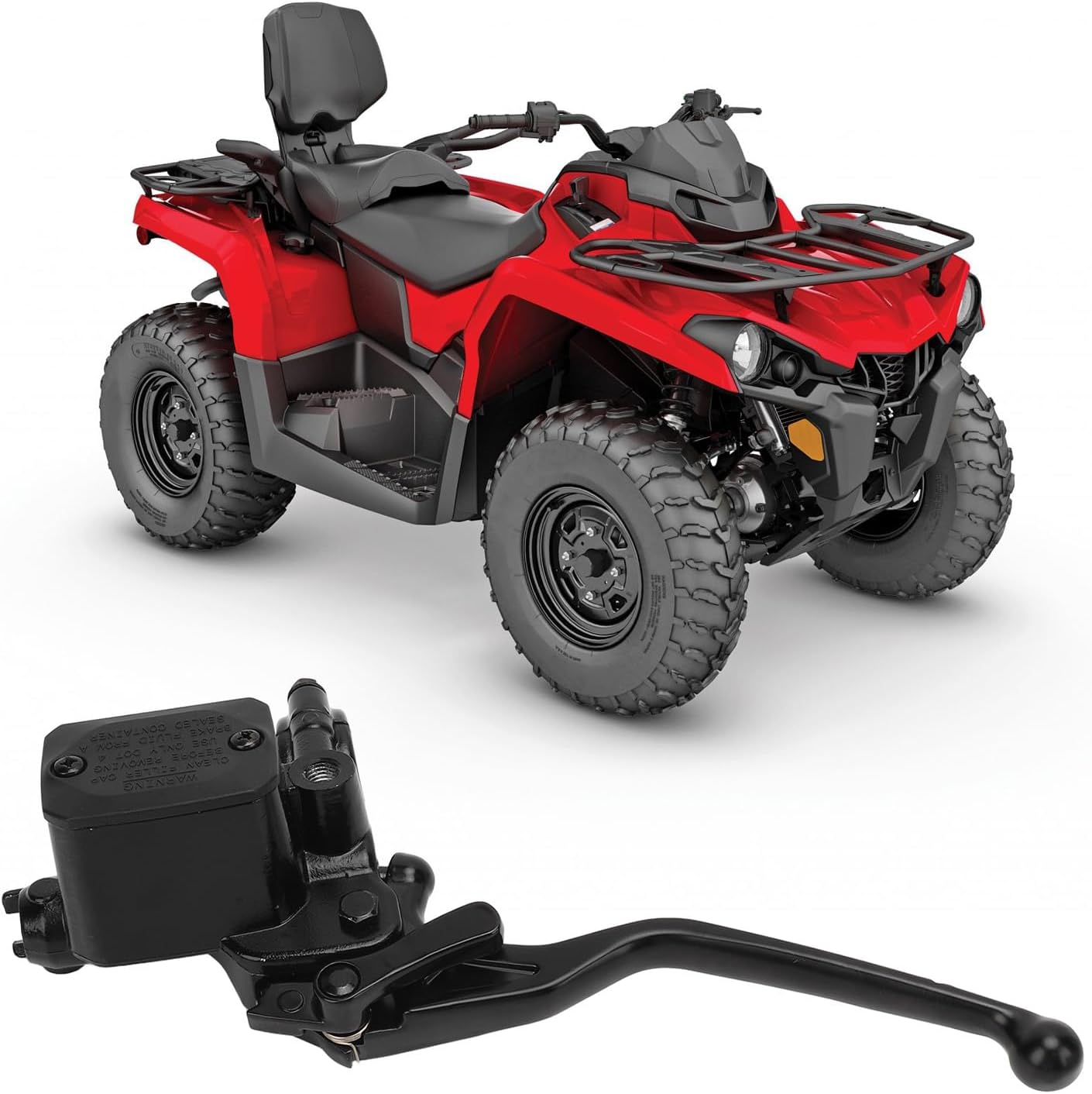 Front Brake Master Cylinder, Left Powerful Performance Master Brake Cylinder Pump Compatible with Various Including Can Am Outlander Renegade 450 500 570 650 800 850 1000 43015 032