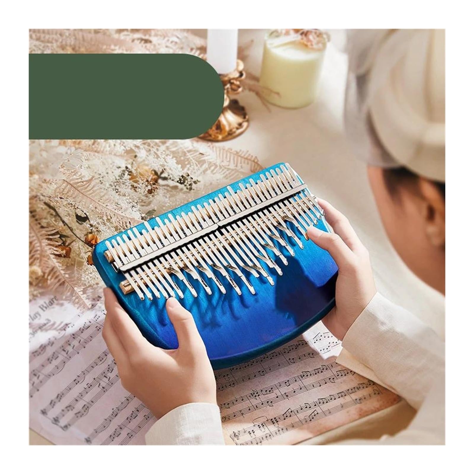 kalimba mini 34-klawiszowy profesjonalny fortepian Kalimba z kciukiem i wyglądem drewna bukowego