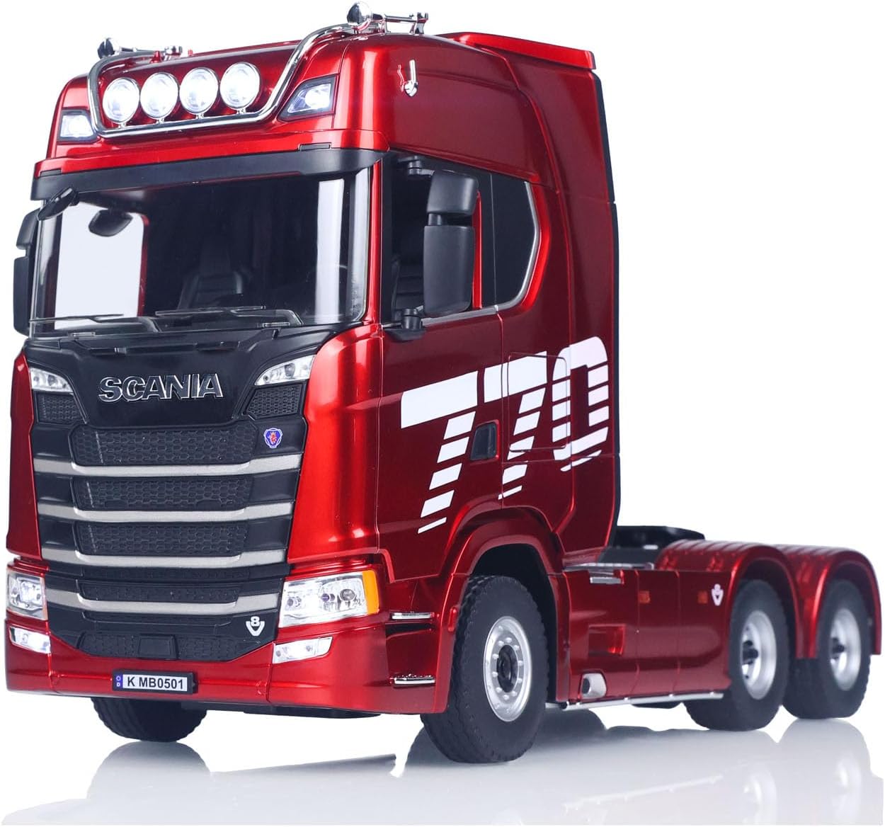 TOUCAN RC HOBBY 1/18 770S Plastic RC Tractor Truck Toys Finished Model RTR 7.4V Battery Radio 19CH Light Sound Effects Remote Control Lorry Car for Adult