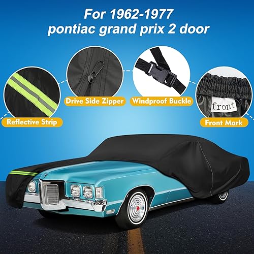 Miniatura 58 de Funda impermeable para Dodge Charger para todo tipo de clima, funda de automóvil de 6 capas impermeable para todo tipo de clima, 210T, resistente al