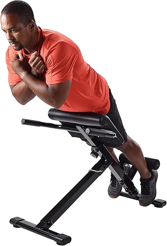 Miniatura 7 de Stamina X Ejercicio ajustable de fuerza abdominal, espalda y tronco, banco de pesas de hiperextensión para ejercicios en casa