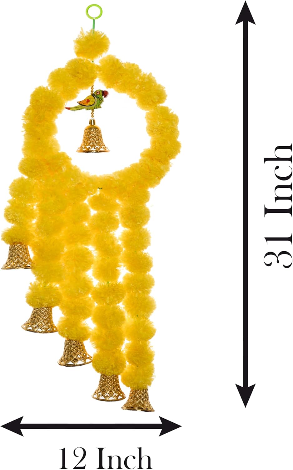 Home Decor Artificial Garlands for Shivratri | Navratri | Floral Wall Hanging for Temple Decor | Indian Decoration | Lohri