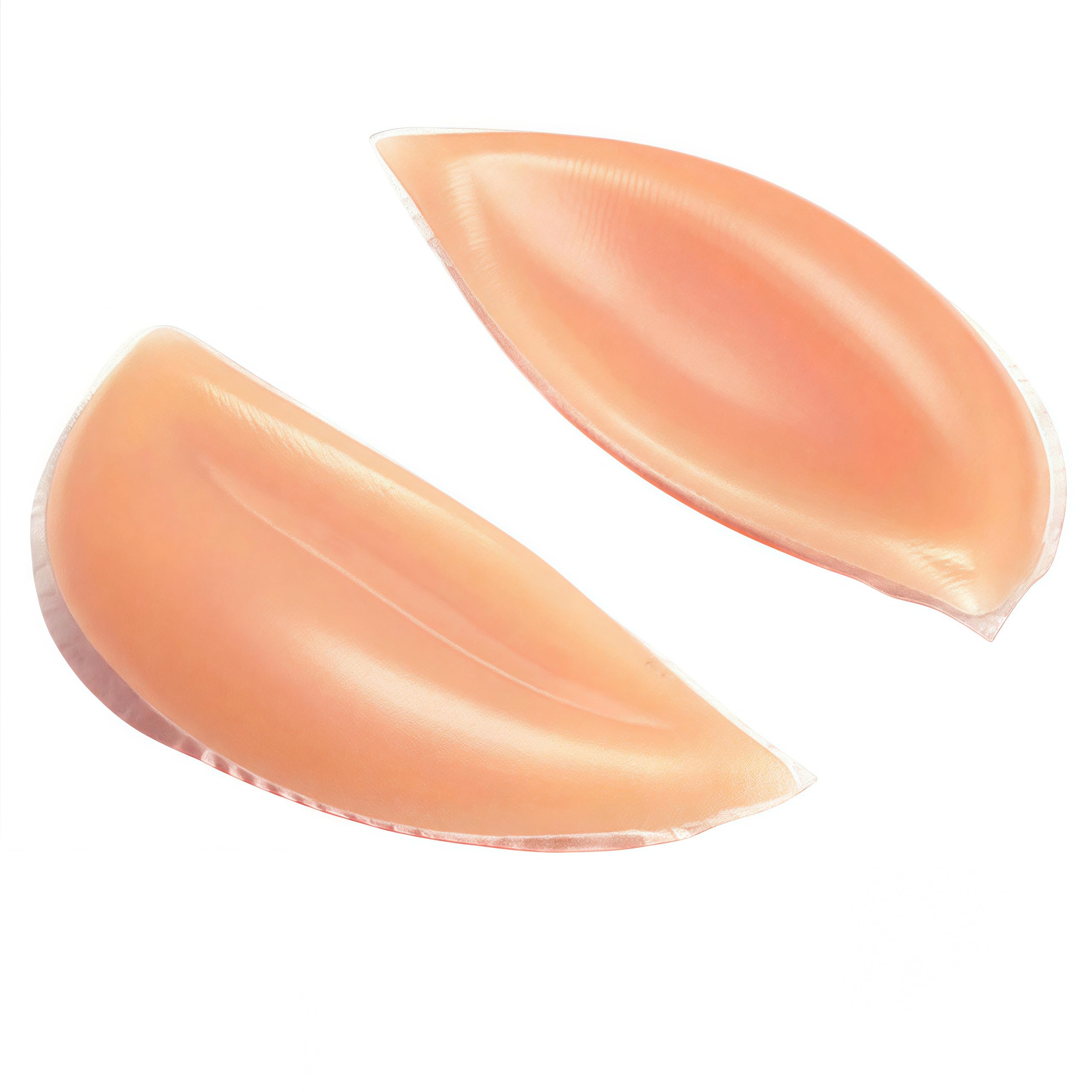Ericotry Women's Skin 1Pair Breathable Soft Silicone Bra Inserts Breast Chest Pads Enhancers Push-Up Bra Insert Pad Molding Pad Booster Pads For Swimwear And Daily (Skin)