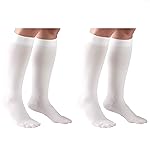 Truform Compression 30-40 Mmhg Knee High Stockings White, Small, 2 Count