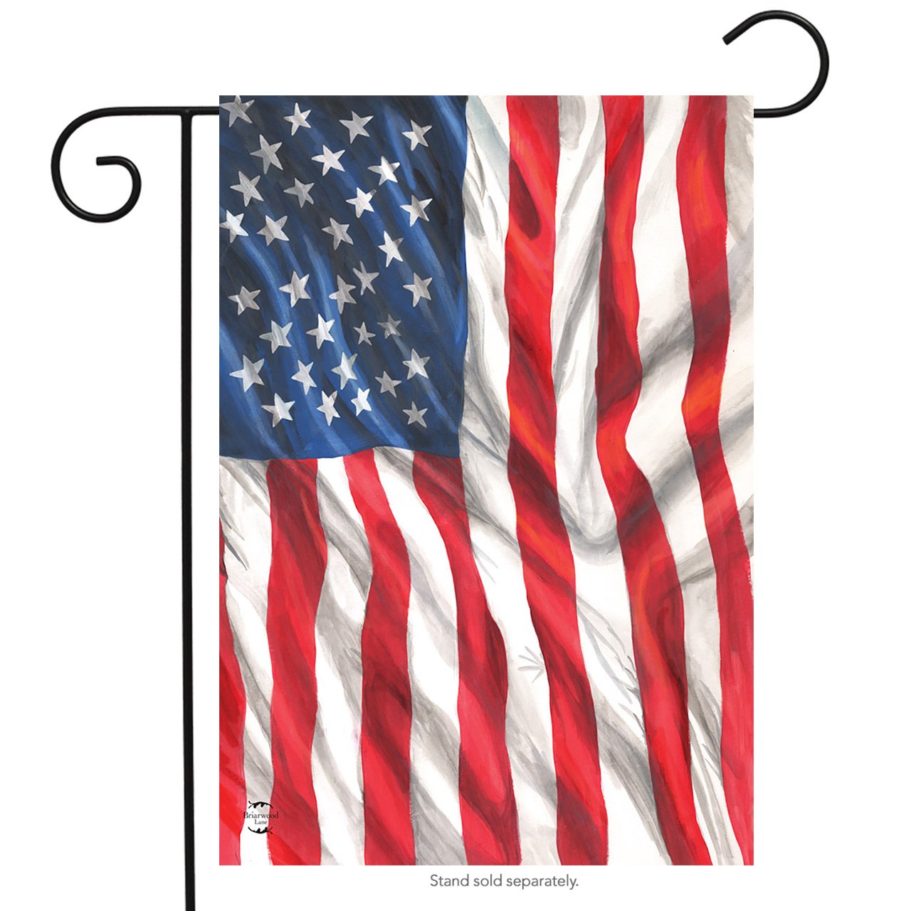 Briarwood Lane American Flag Waving Garden Flag
