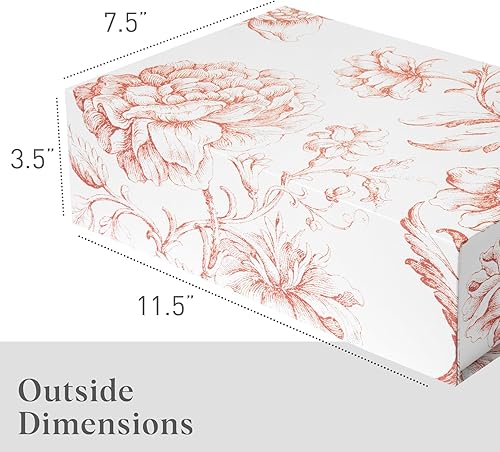 Miniatura 3 de Caja de regalo de recuerdo de lujo  Cajas decorativas florales rosas con tapas magnéticas para regalos, caja de recuerdos de boda y regalos de