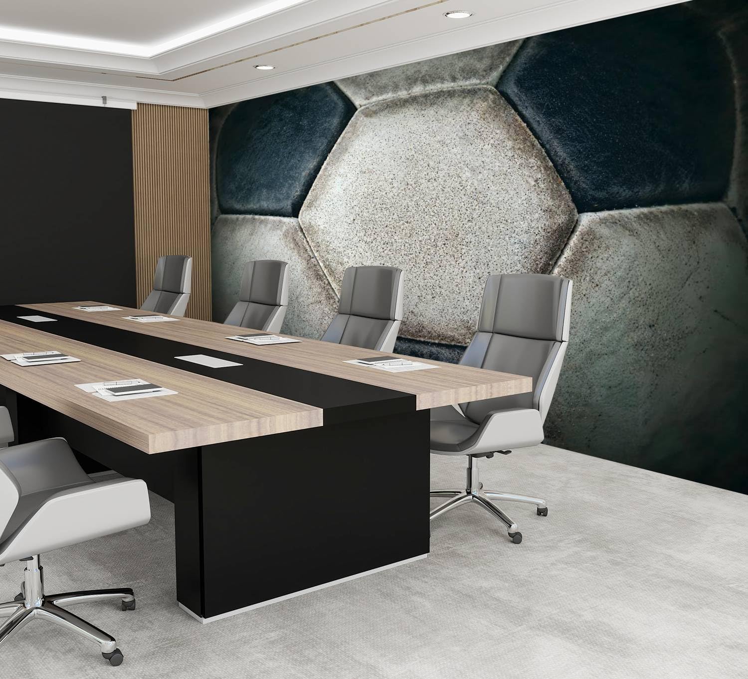 PVC Wallpaper Detail of an Old Soccer Ball Peel and Stick Removable Wall Paper for Living Room Bedroom Wall Decor Self Adhesive Wall Mural Sticker Home Decor, Multicolor 1, 100×144 inches