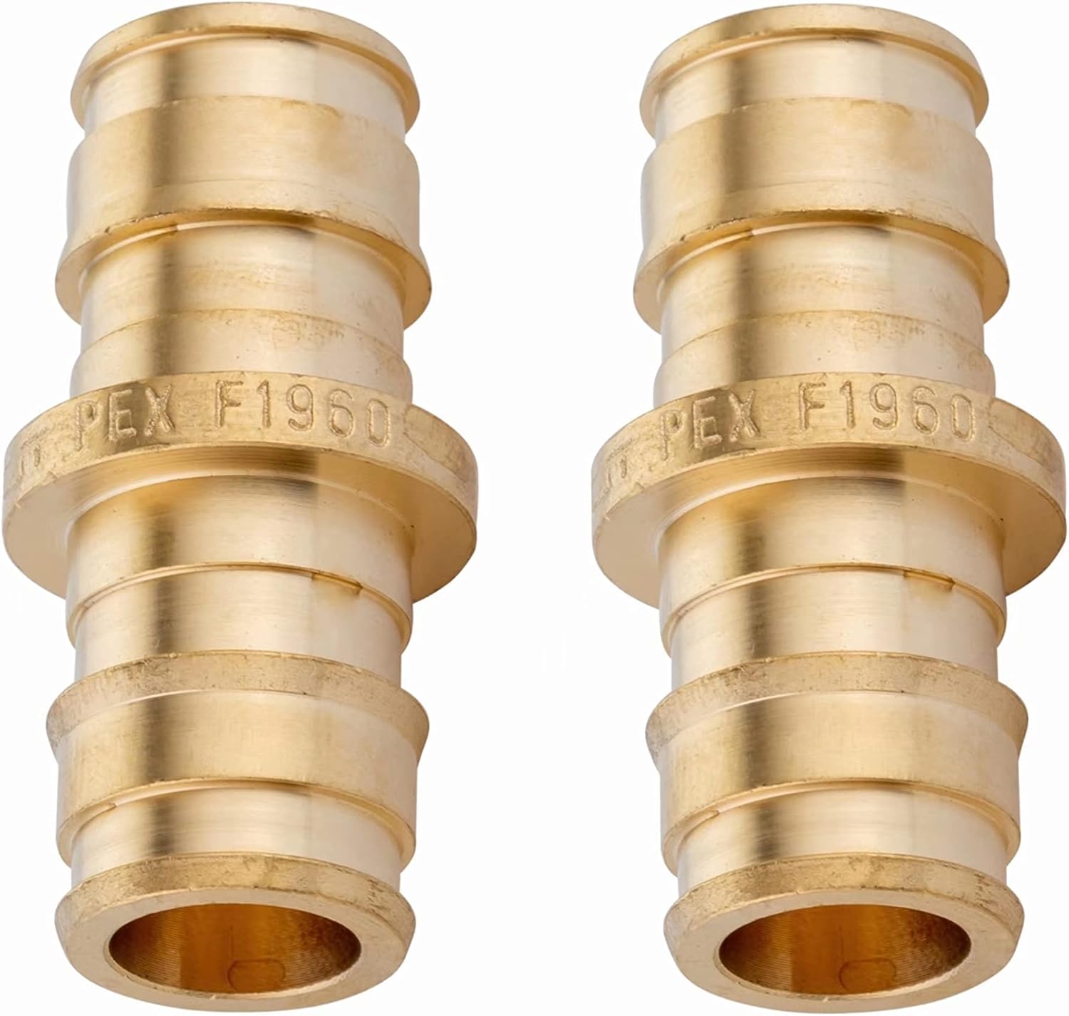 (Pack of 10) EFIELD Pex A Full Flow Expansion Brass Fitting 3/4"x 3/4" Straight Coupling ONLY For Pex-A Tubing Connection, ASTM F1960,(PEX1960010)