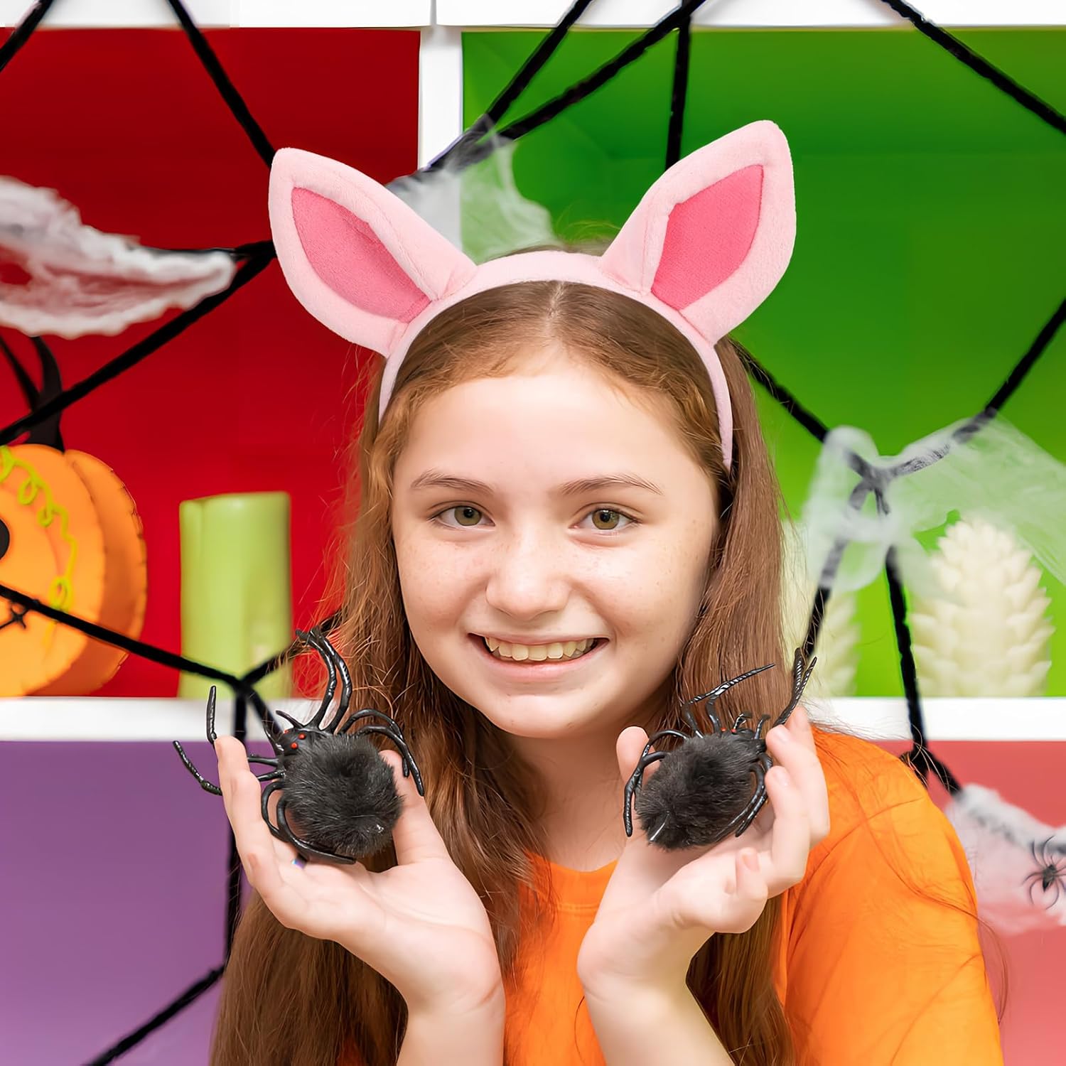 Toyvian Pig Ear Headband Halloween Animal Cosplay Pink Puppy Ear Hairband Flexible Kids Teens Adults Costume Accessory Party Performance Prop - Image 7