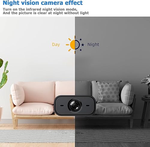Miniatura 3 de Cámara inalámbrica espía para interiores, mini cámaras WiFi ocultas, cámara de seguridad para el hogar, cámara corporal, niñera, cámaras