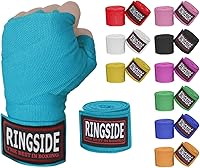 Vista 10 de Ringside Mexican Style Boxing Hand Wraps (Pairs) - 180" Semi-Elastic Cotton Blend Wrist Support with Thumb Loop for MMA, Muay Thai, Kickboxing