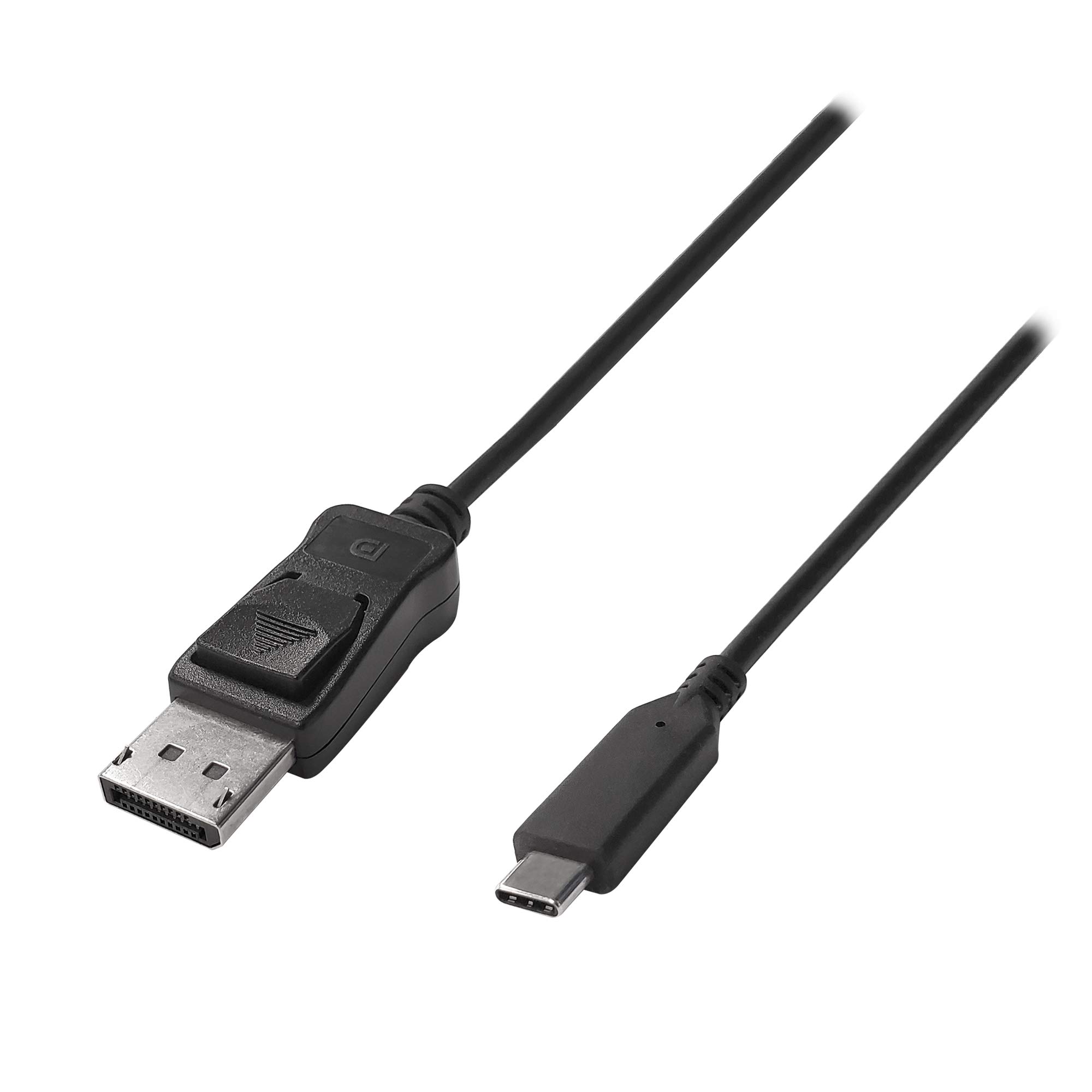 Accell Cable USB-C a DisplayPort 1.4 – Cable adaptador de video bidireccional 8K, HBR3/HDR/DSC – Compatible con USB-C/Thunderbolt 3, negro (U243C-006B-2)