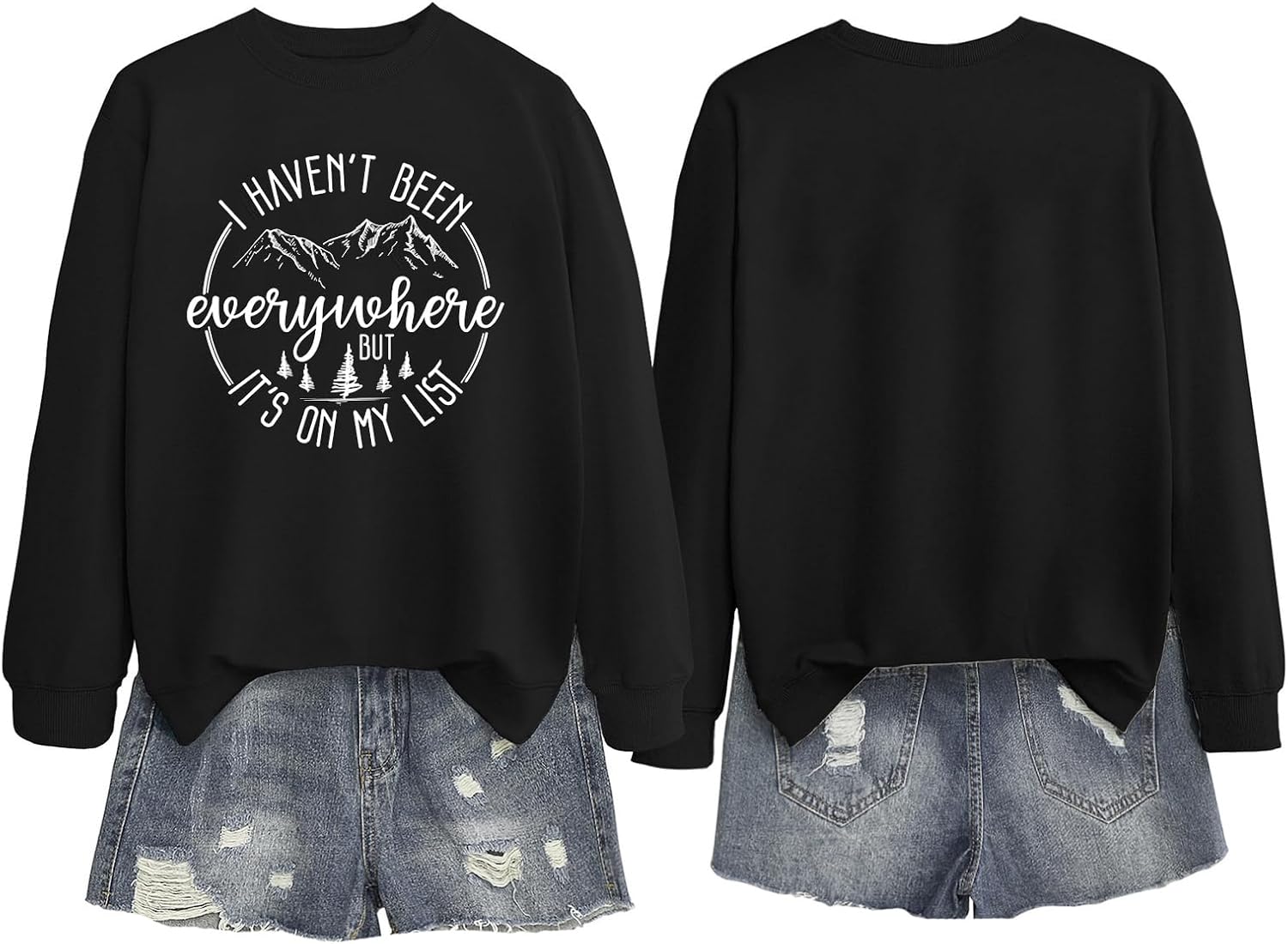 Womens Casual Long Sleeve Graphic Shirts Crewneck Sweatshirts for Men Spring Summer Tops - Image 5