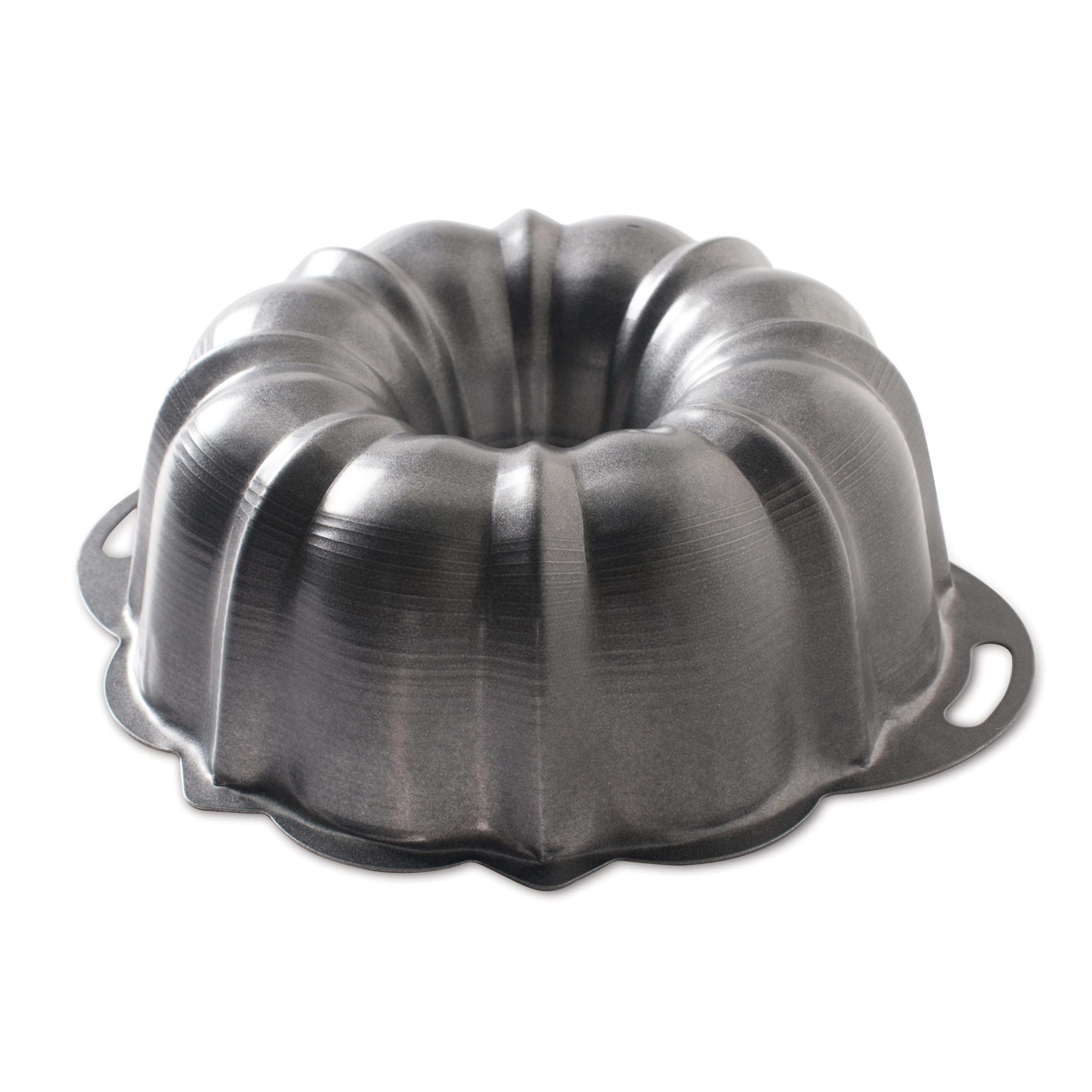 Nordic Ware ProForm Anniversary Bundt Pan with Handles, Graphite