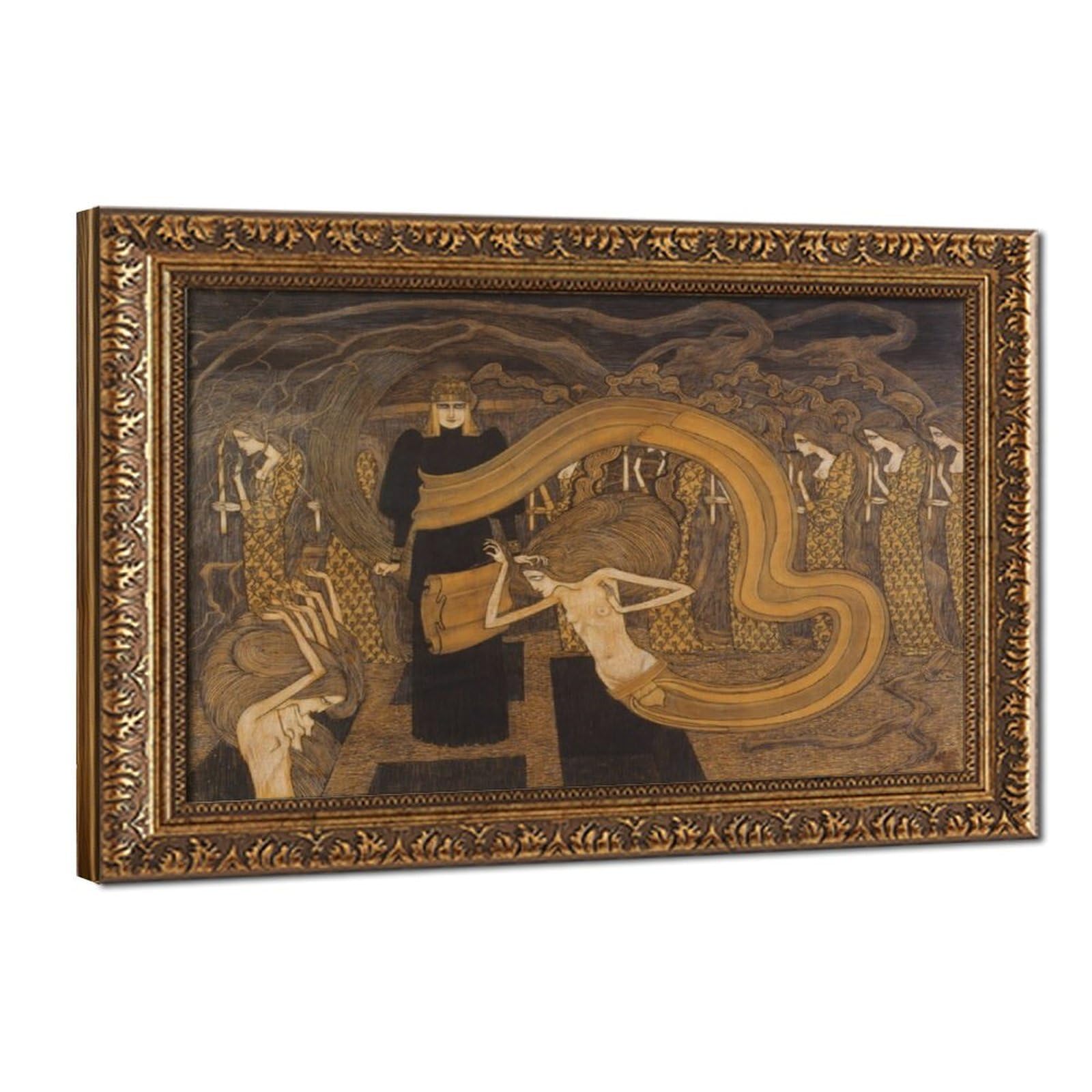 WCYB Jan Toorop Fatality 1893 Posters Prints Canvas Deco Paintings Wall Art Hangable Frame 20" L X 30" W