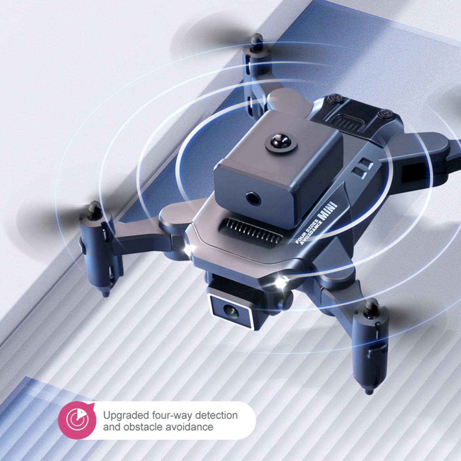 Mini Dron HD dla Dorosłych i Początkujących, Drony FPV z Utrzymywaniem Wysokości, Bezprzewodowy Składany Quadcopter, Uruchamianie Jednym Przyciskiem, Obracanie 3D