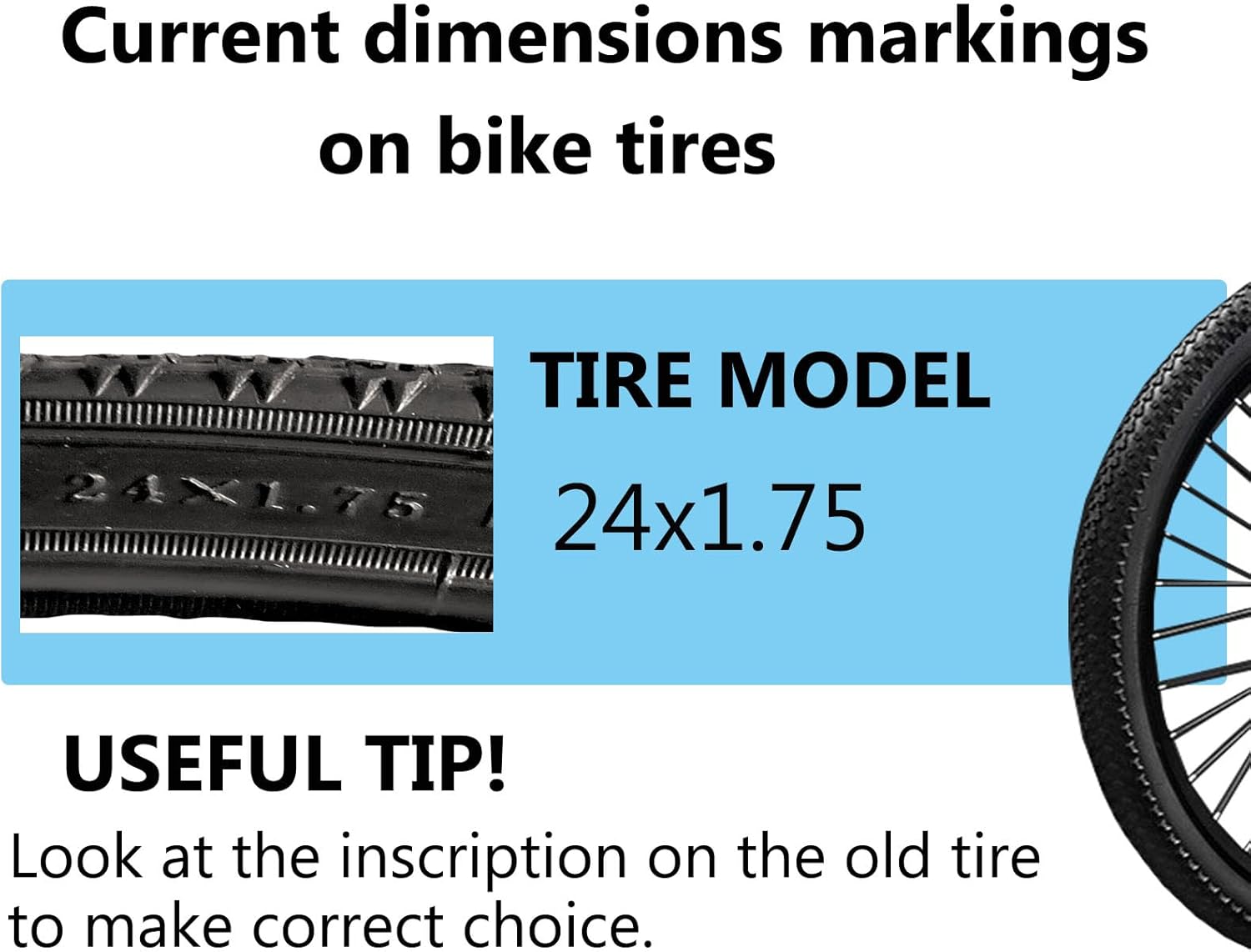 24inch Bicycle Tire Bike Tyre Stab-Proof Thicken Tires Road Bike Tire with Tire Levers 24x1.75