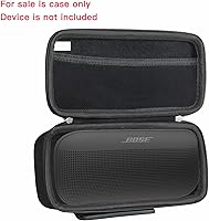 Vista 2 de Hermitshell Estuche de viaje duro para Bose SoundLink Flex 2ª generación/Bose SoundLink Flex Bluetooth Altavoz portátil (negro)