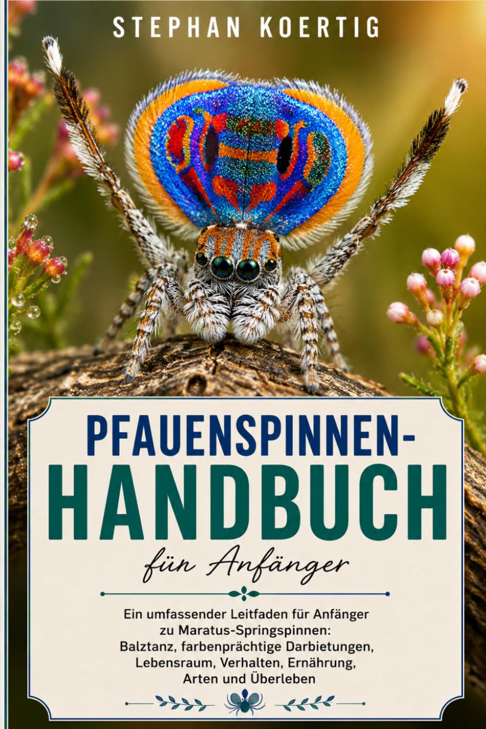 Pfauenspinnen-Handbuch: Ein umfassender Leitfaden für Anfänger zu Maratus-Springspinnen: Balztanz, farbenprächtige Darbietungen, Lebensraum, Verhalten, Ernährung, Arten und Überleben