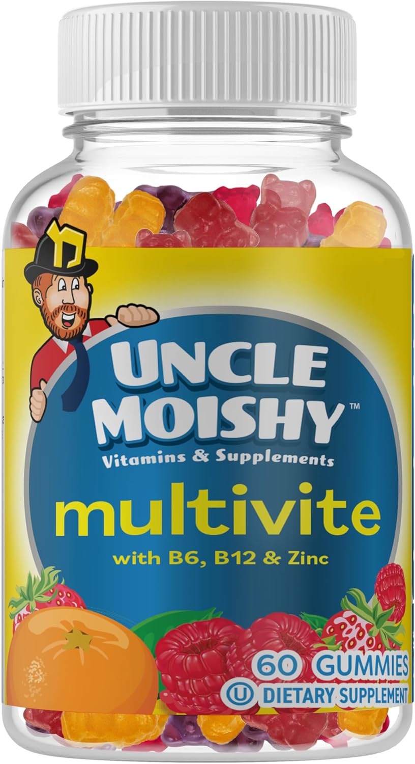 AEE SIXNE Uncle Moishy Kosher Childrens Multi-Vitamin Mineral Jellies with Choline 60 Jellies