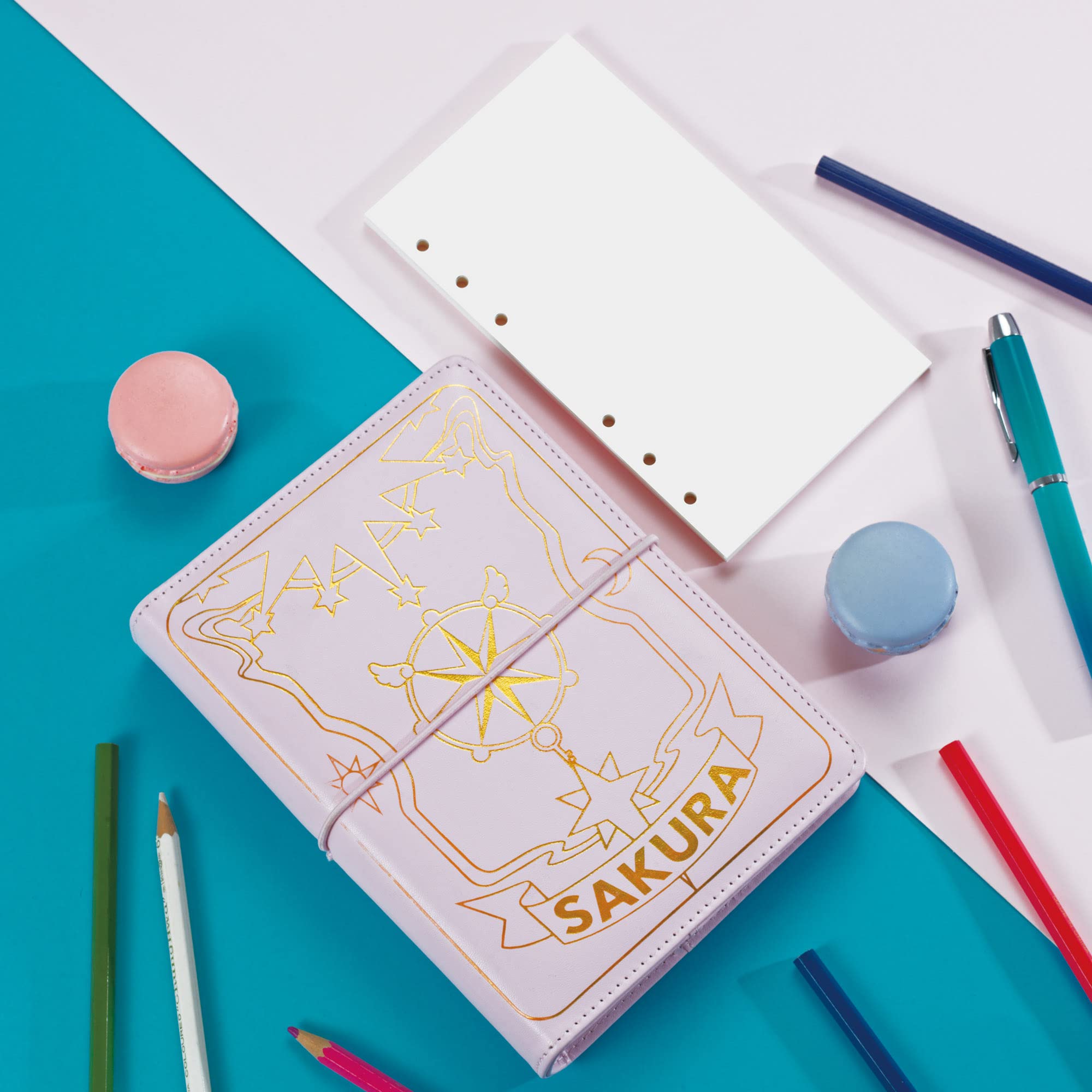 A6 Carta di Ricarica 135 Fogli, Inserti per Planner con Griglia 6 Fori Bianco per Filofax Bullet Journal