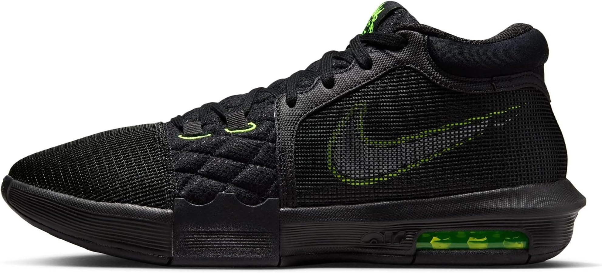 black and green lebrons