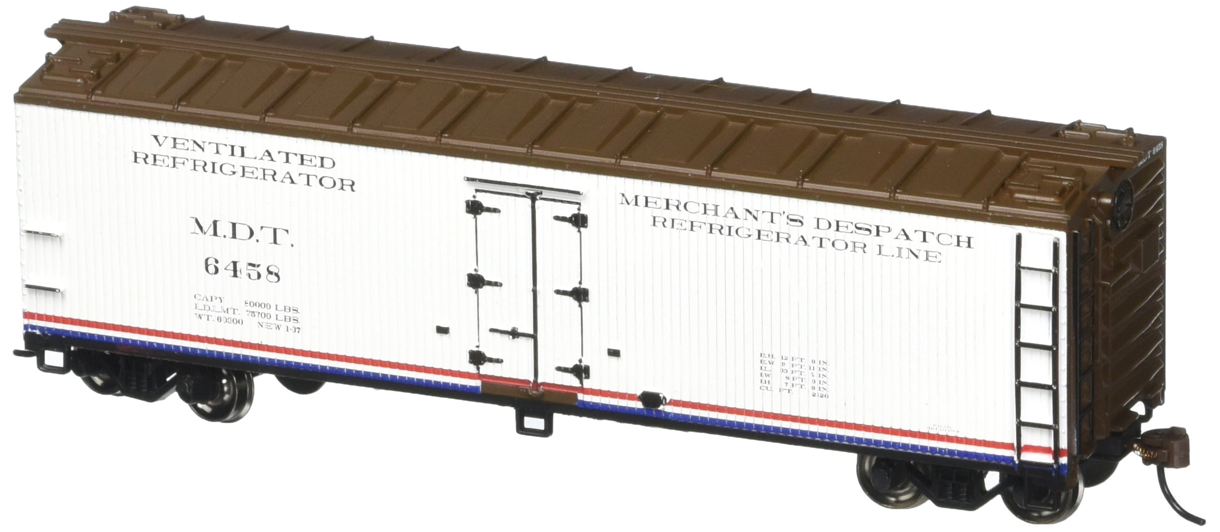Bachmann Treni 19801 40' Wood Reefer - Merchant's Despatch (HO Scale) Materiale rotabile