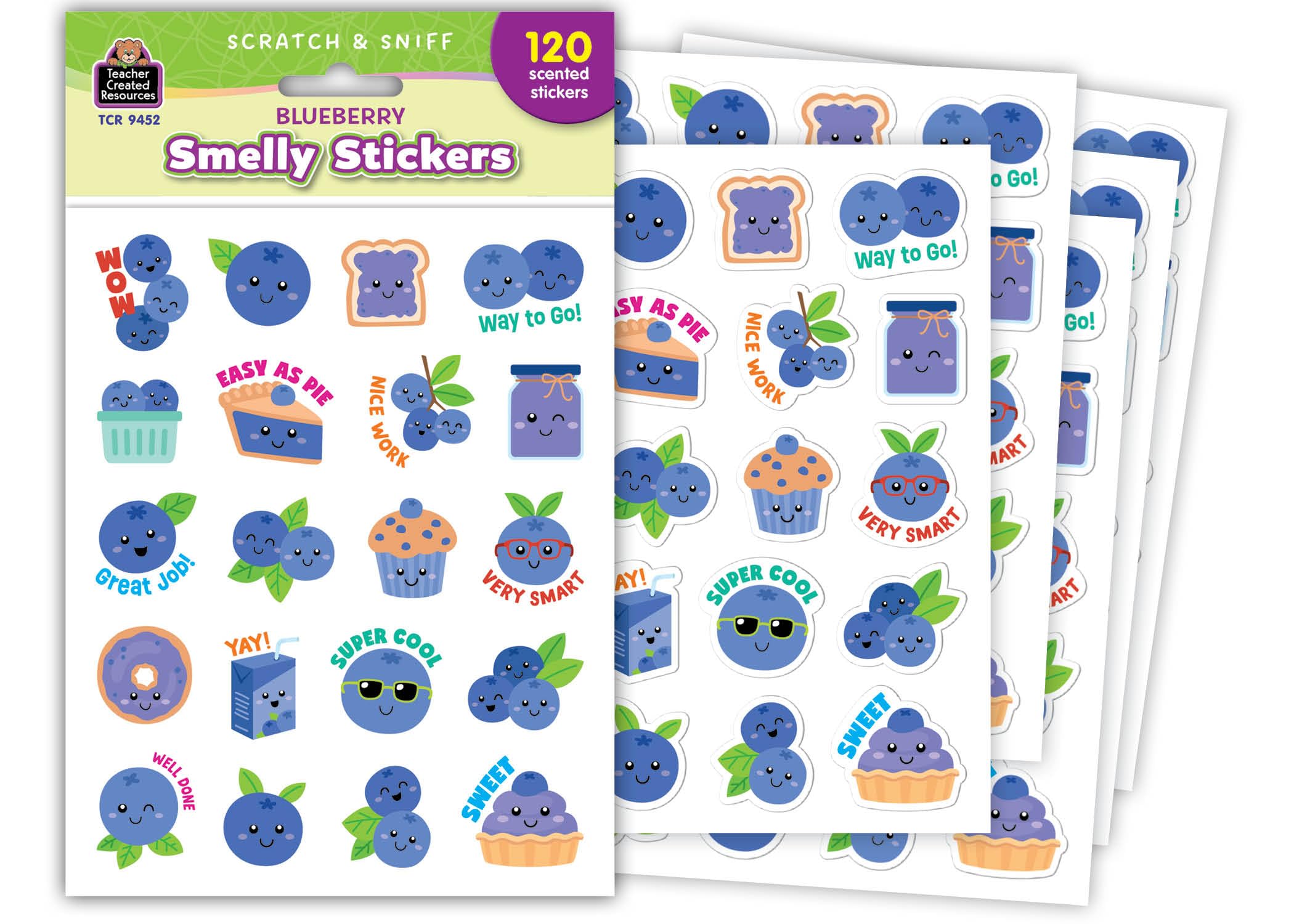Teacher Created Resources Blueberry Smelly Stickers (TCR9452)
