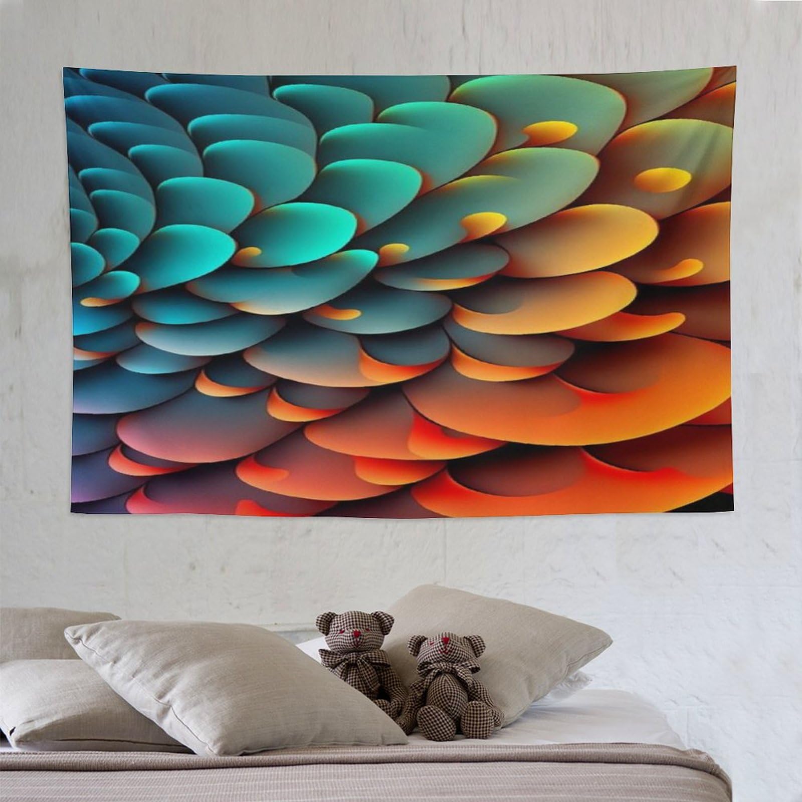 Stone Beach Tapestry, Tapestry Wall Hanging Poster Print Bedroom Living Room Home Wall Art Decoration 150×230cm