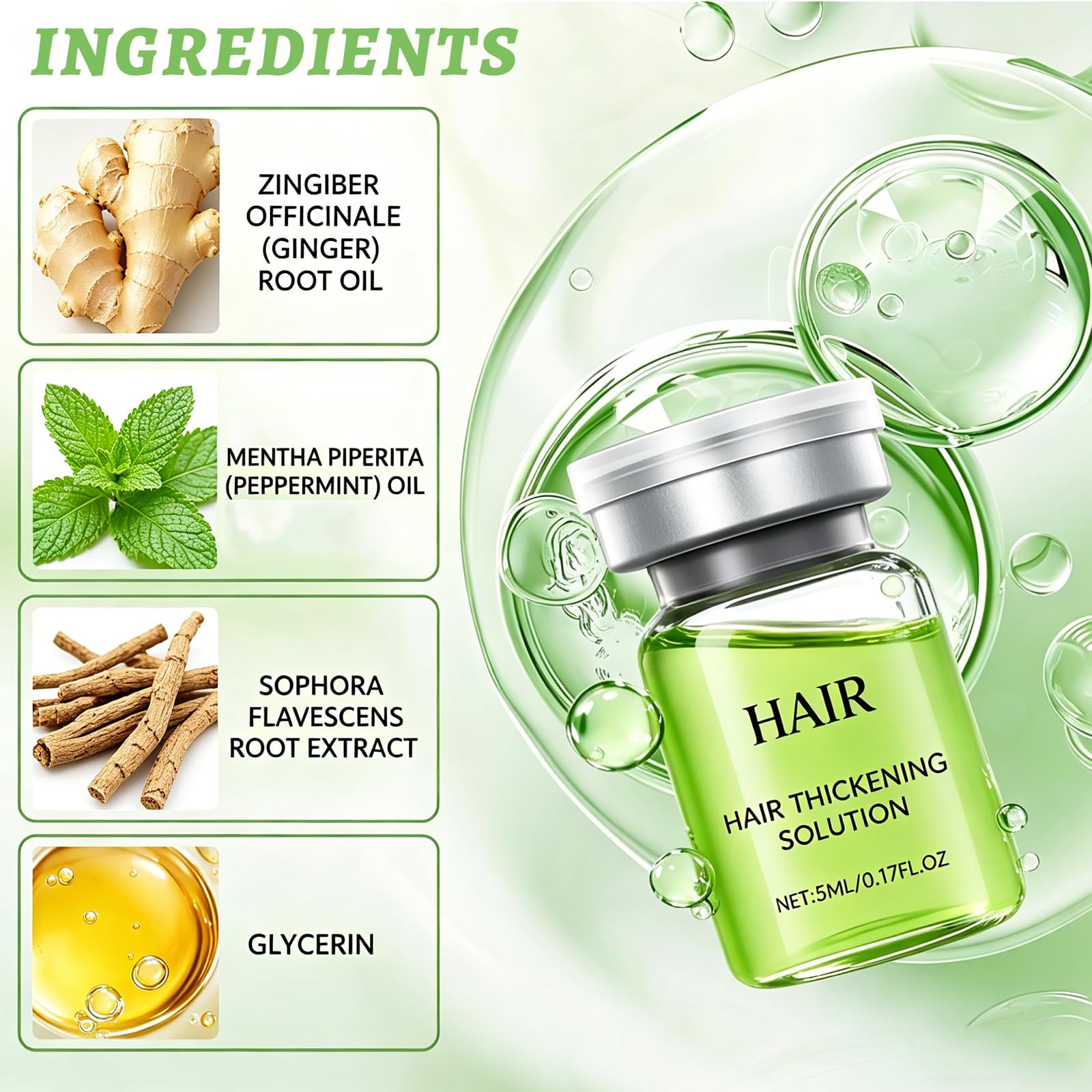 Microneedling, sistema di ricrescita dei capelli, Alpha Infuse Hair Growth Serum per rafforzare le radici dei capelli, favorisce la crescita dei capelli per la perdita di capelli, rinforza i capelli