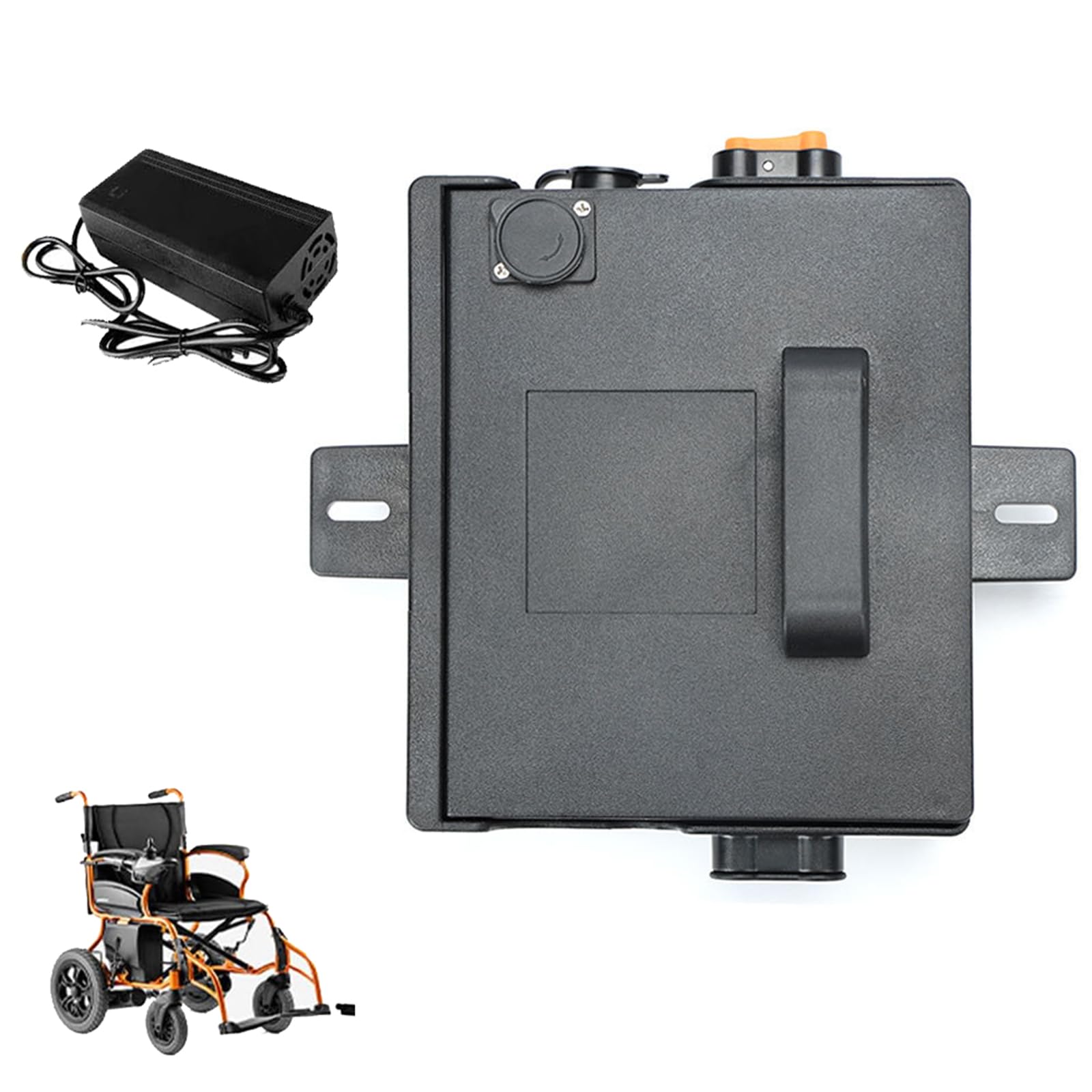 Batería de Litio de 24 V, 10 Ah y 12 Ah para Silla de Ruedas eléctrica | Reemplazo de baterías de plomo-ácido con cargador