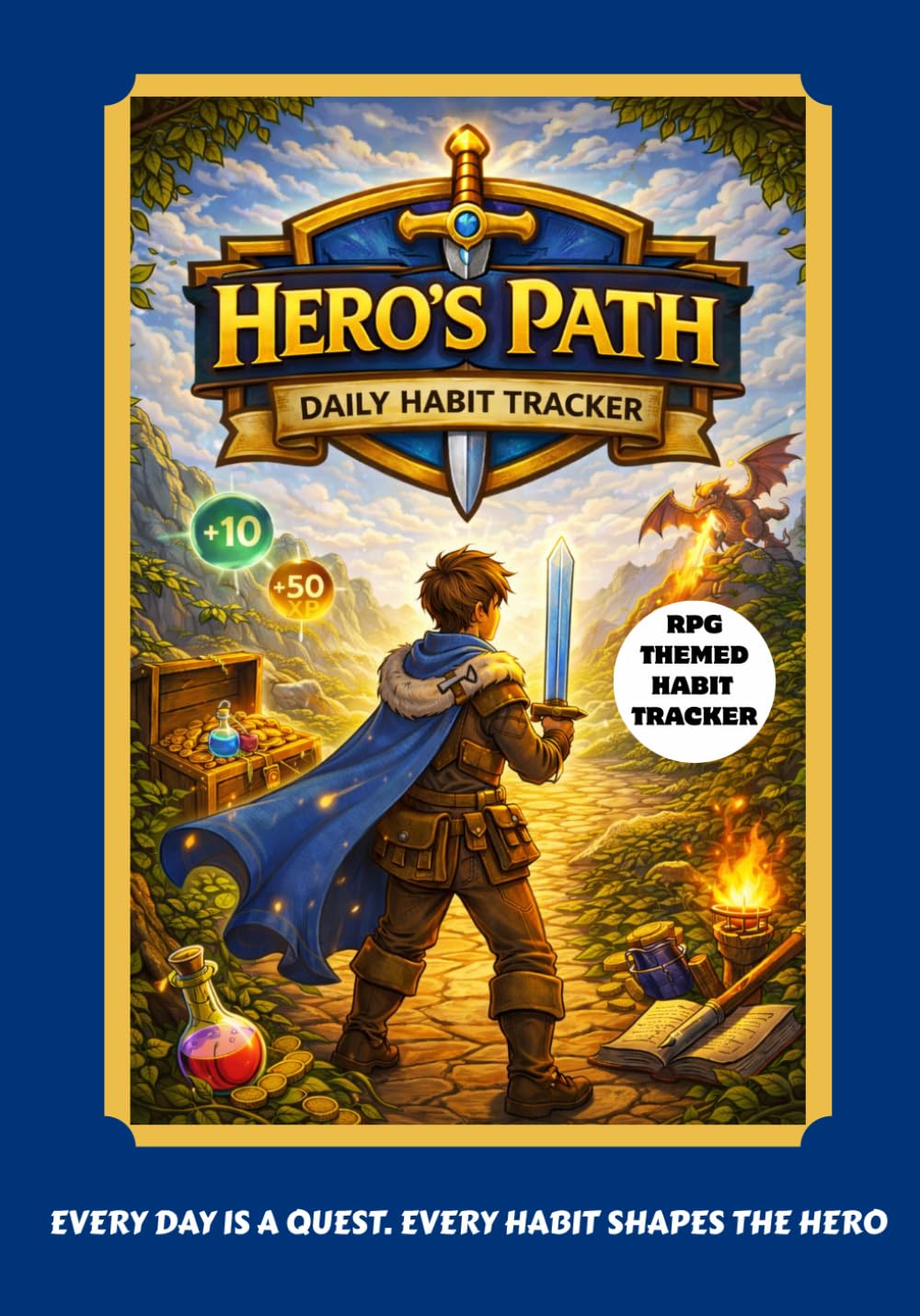Hero's Path - Daily Habit Tracker: RPG Themed Habit, and Routine Tracker. Turn everyday into a quest, and level up your life.