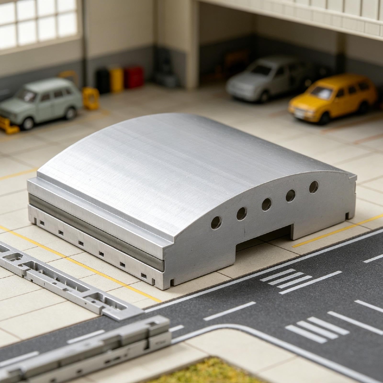 Modellino di Hangar aeroportuale in 1/400, Accessorio per aeroporto, Robusto, da Collezione, Micro paesaggi, Versatile Scenario per diorami