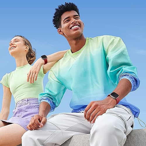 Vista 40 de Odbeai Compatible con correas Fitbit Sense y Sense2/Versa 3 y 4 bandas para mujeres y hombres, correa deportiva de repuesto suave, accesorios