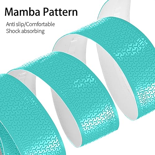 Miniatura 4 de VXM Cinta para manillar de bicicleta, cinta de barra de bicicleta de carretera, piel sintética + EVA, agarre para mango de ciclismo, 2 rollos (azul