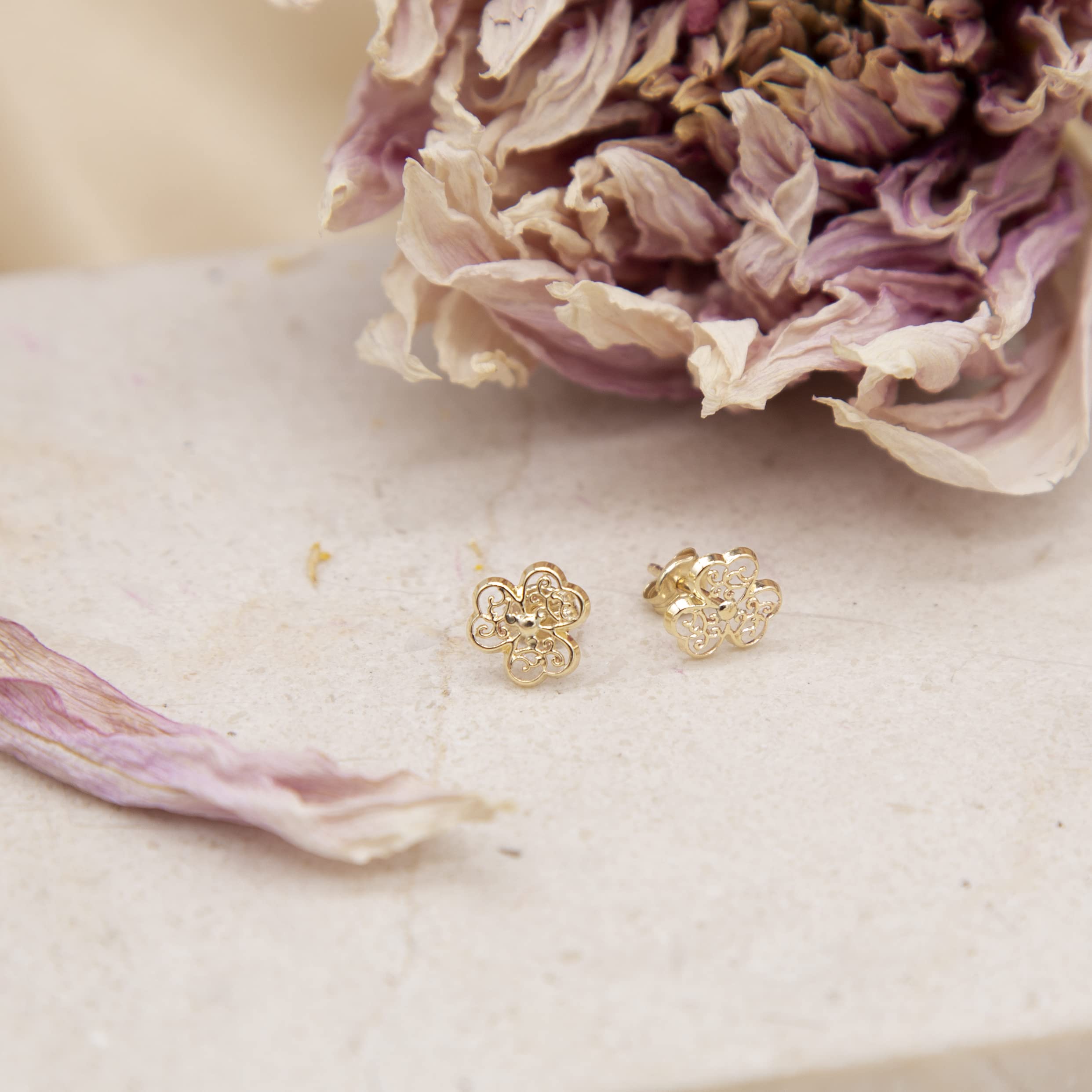 Pendientes de mujer con oro amarillo