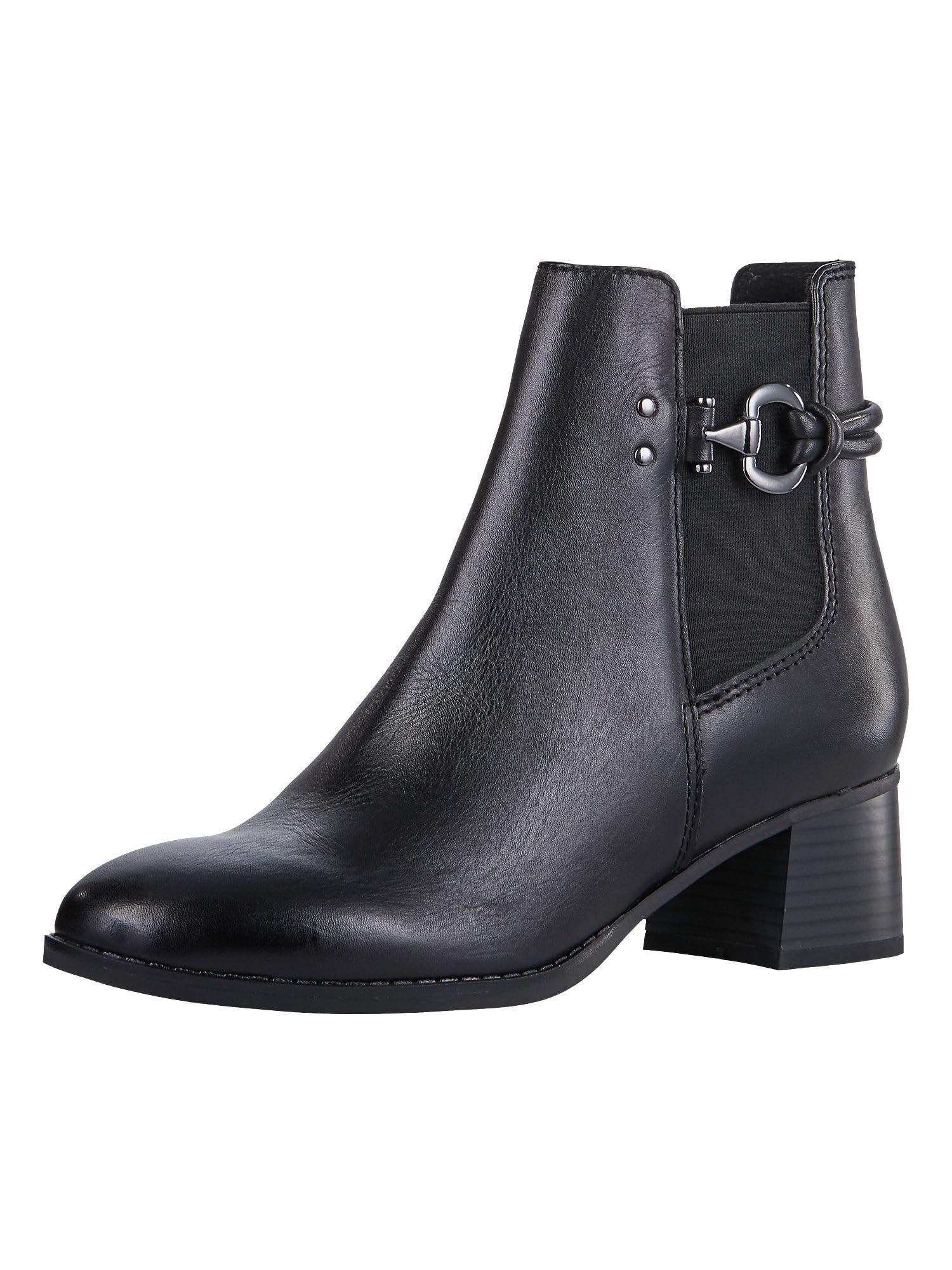 MARCO TOZZI Damen Chelsea Boots aus Leder mit Absatz