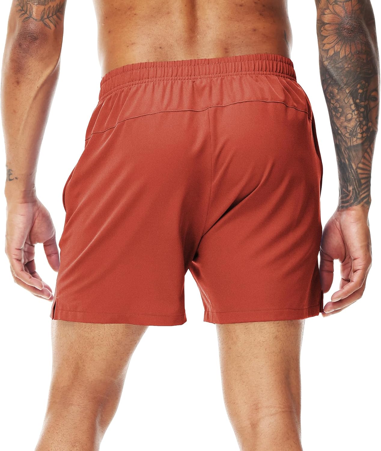 Nepest Men’s Running Athletic Shorts with Zipper Pockets 5 in Inseam Linerless Dry Fit Workout Gym Shorts - Image 6