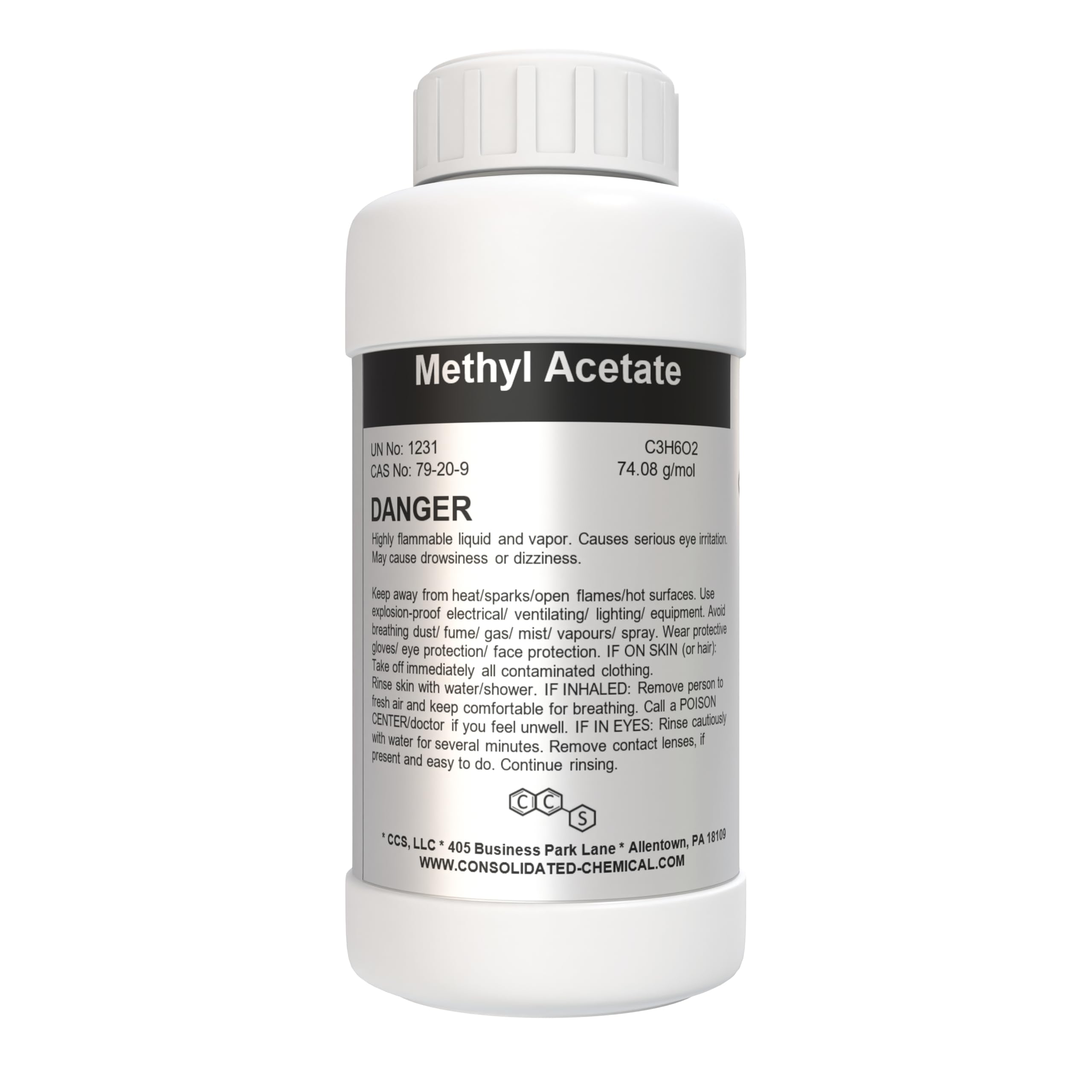 Methyl Acetate – Solvent | Fast Evaporating | Industrial Grade | Ideal for Coatings, Adhesives, and Cleaners | (250mL (8 Fl Oz))