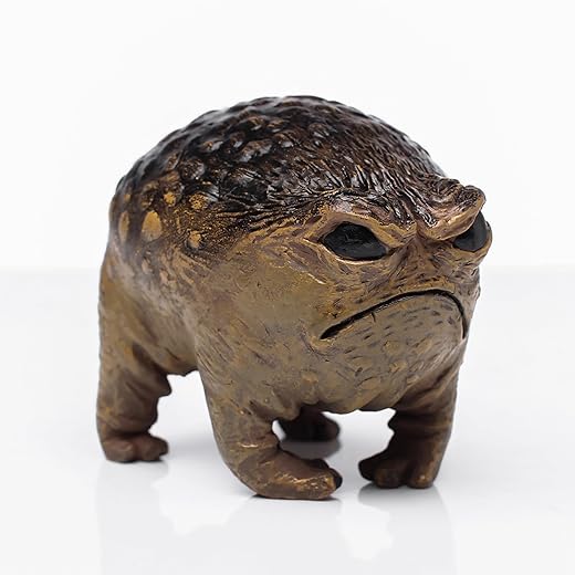 Weird Queer Grumpy Frog Toad Statue Ugly Angry Outdoor Garden Yard Decor Statue Fun Novelty Home Office Decor Sculpture Unique Gift