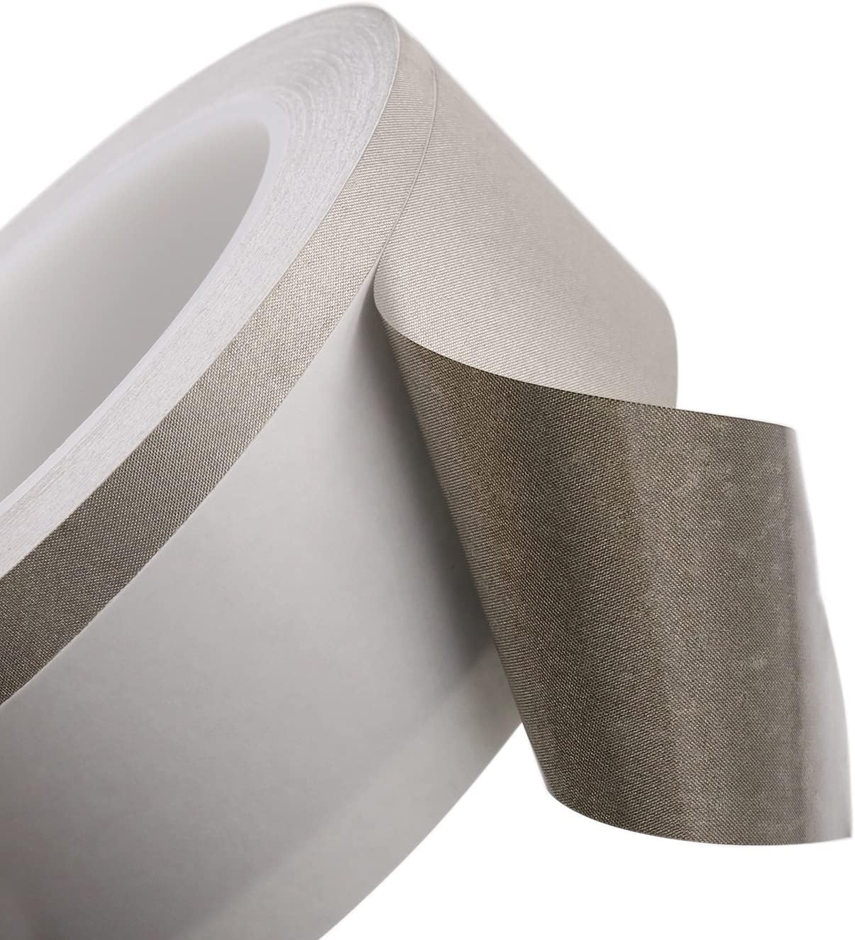Conductive Cloth Fabric Adhesive Tape 40mm x 20M (1.6in x 65ft), Faraday Tape for Laptop Mobilephone Guitar Repair, EMI Shielding, Interference Signal Blocking, Cable Wire Harness Wrapping