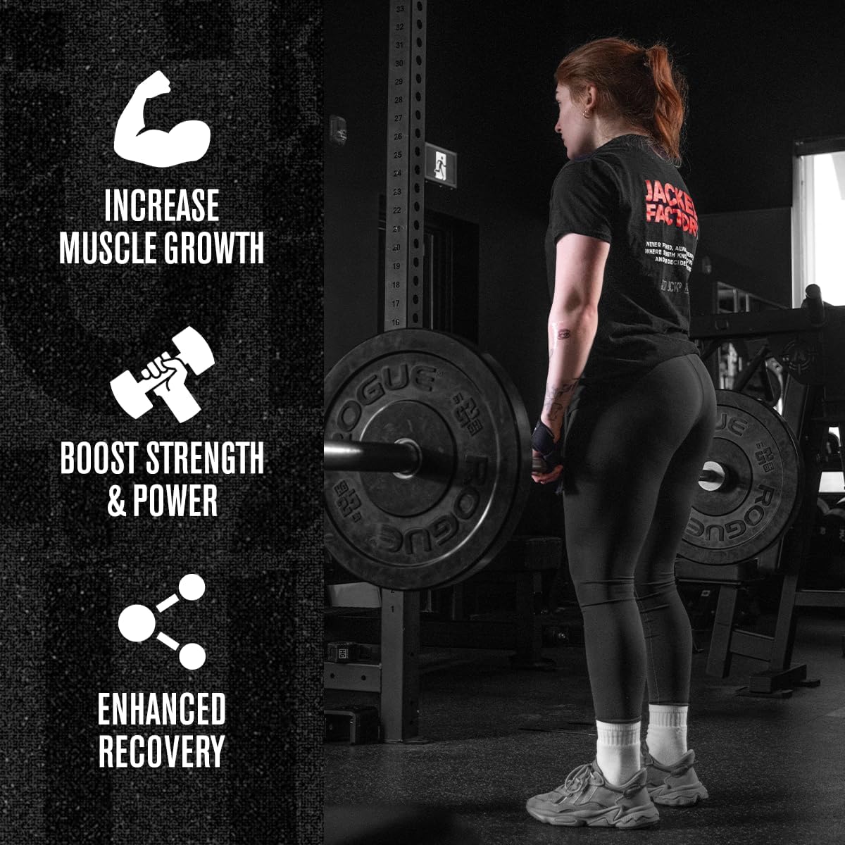 Jacked Factory Creatine HCL + HMB Capsules - Synergistic CON-CRET, myHMB, & Vitamin D Formula for Improved Growth, Strength, & Reduced Muscle Breakdown - 150 Capsules - Image 5