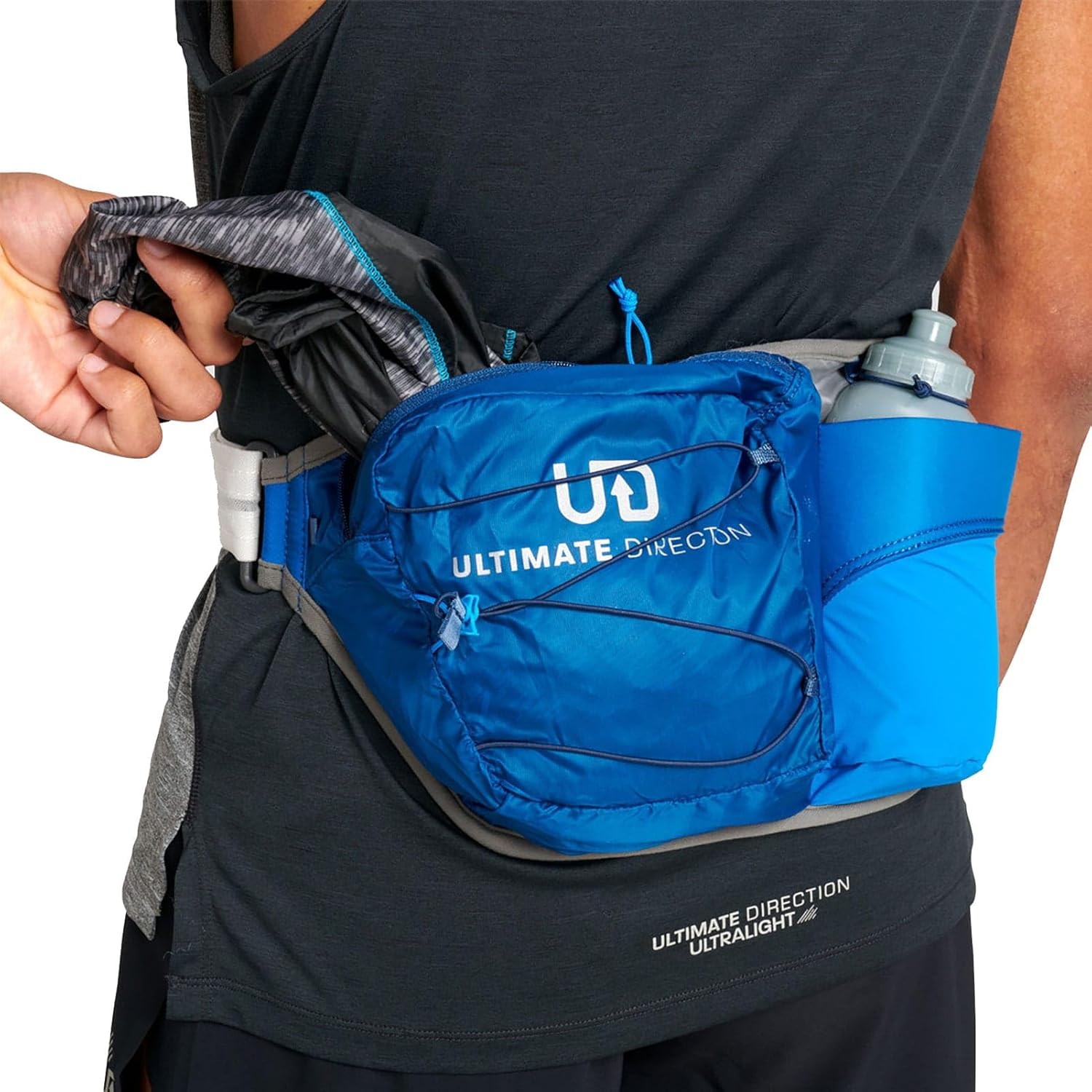 Ultimate Direction Unisex Mountain Belt 6.0 Hydration Waist Belt for Running and Trail Running, UD Blue