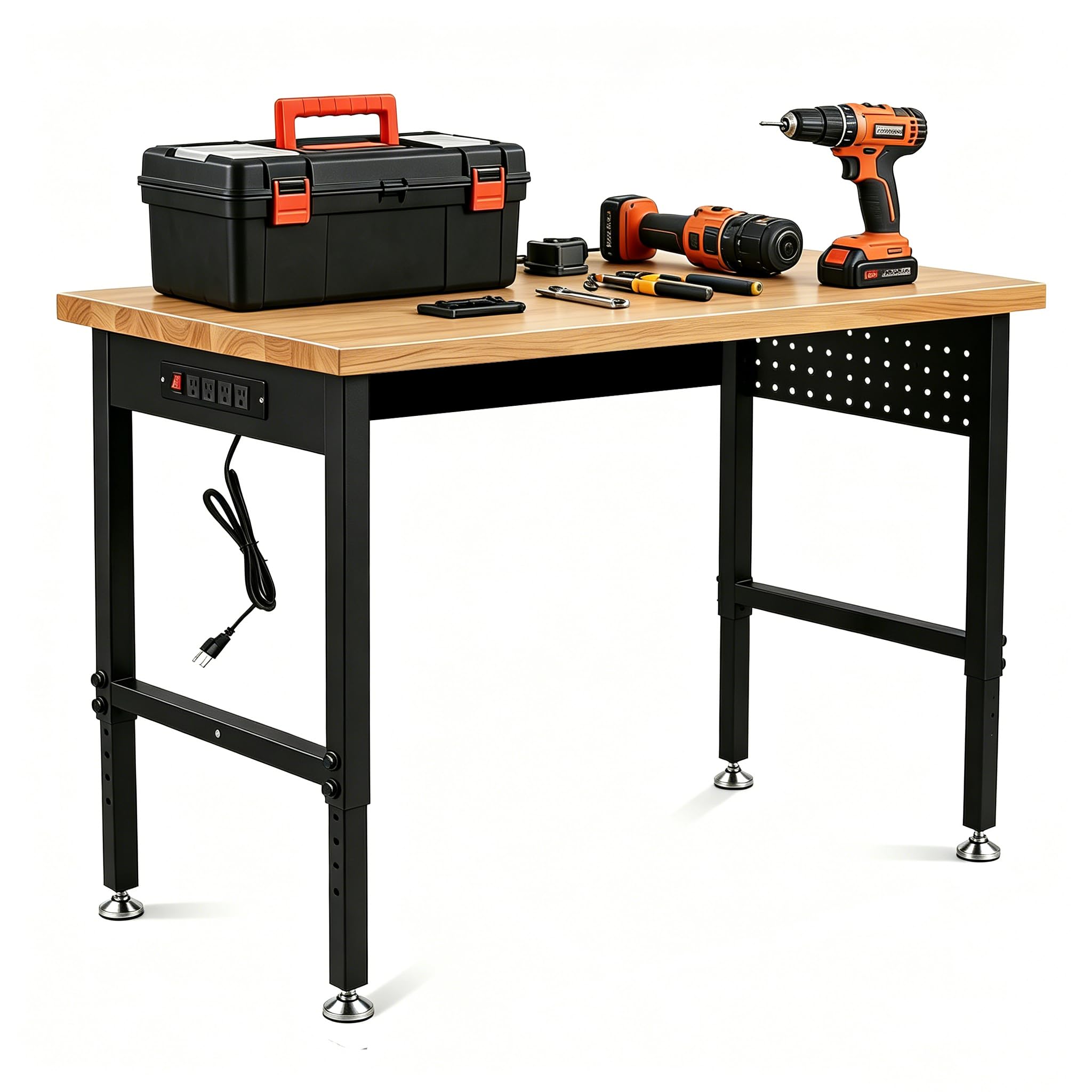 Amuya 48/60/70 Inch Adjustable Workbench - material handling | Mubboo
